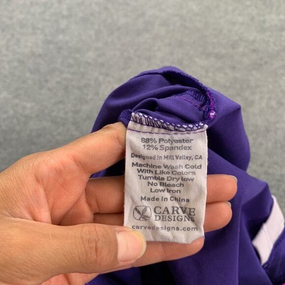 Carve Designs Board Shorts Womens 10 Purple Geranium Drawstring Quick Dry Swim - Picture 6 of 11